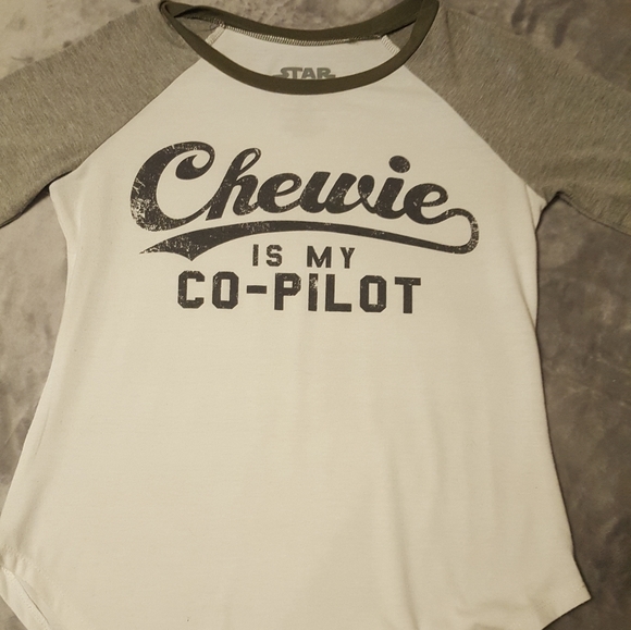 Star Wars Tops - “📚📚📚Chewie is my co-pilot"